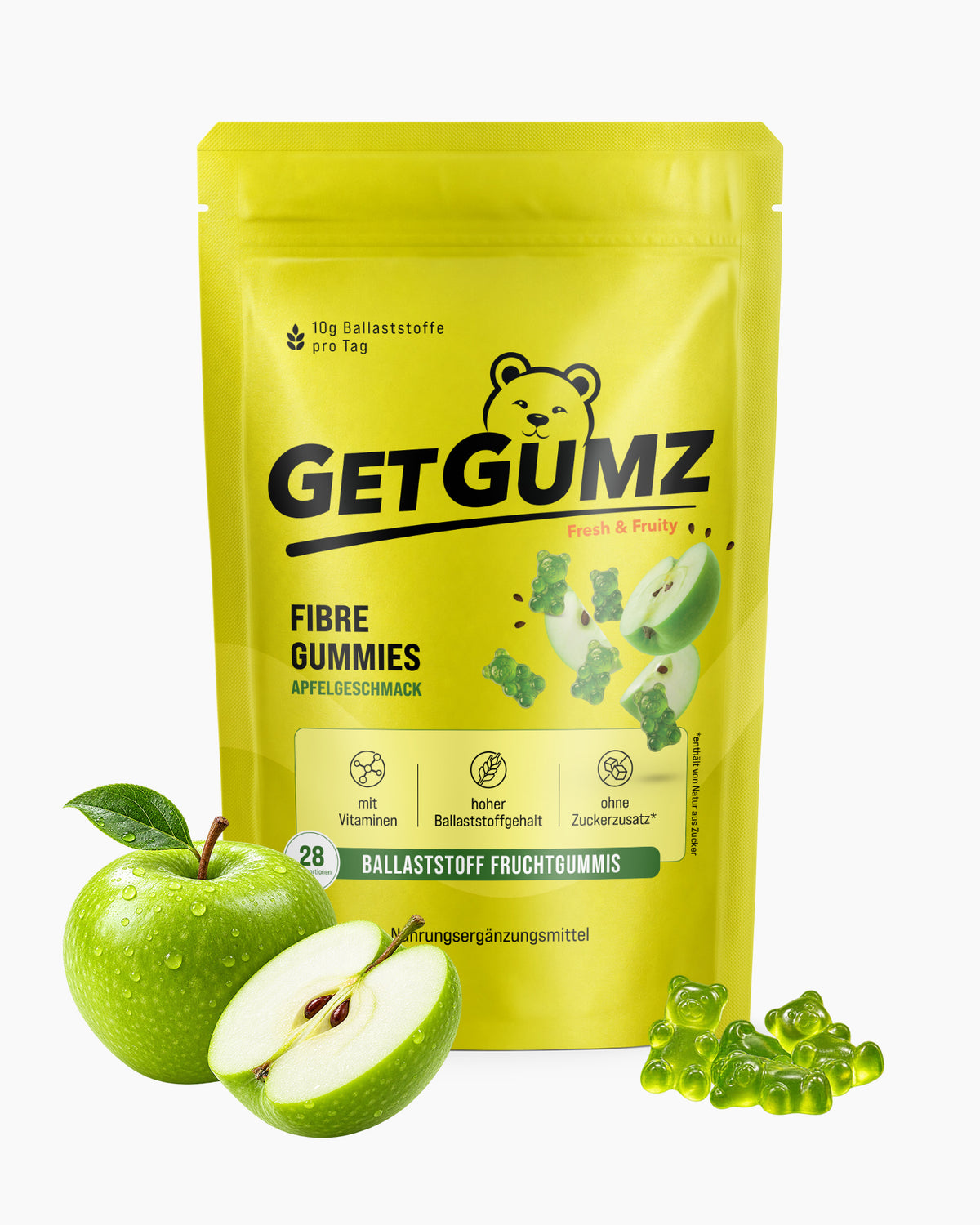 Produktbild GetGumz Gummibärchen mit Apfel und Gummibärchen